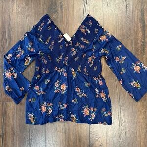 🆕 Ranna Gill floral long sleeve SZ LG